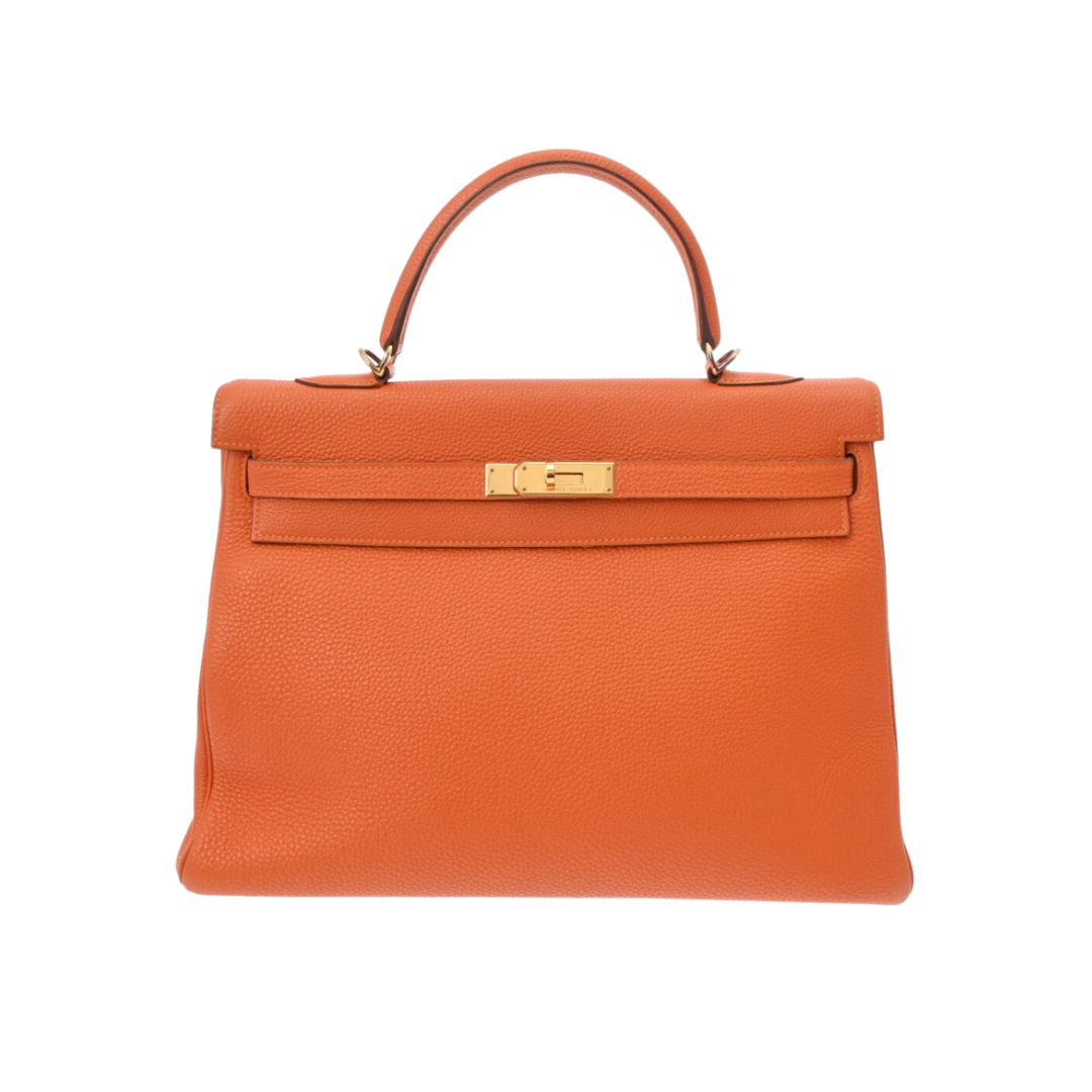 HERMÈS KELLY 25, ORANGE 2017