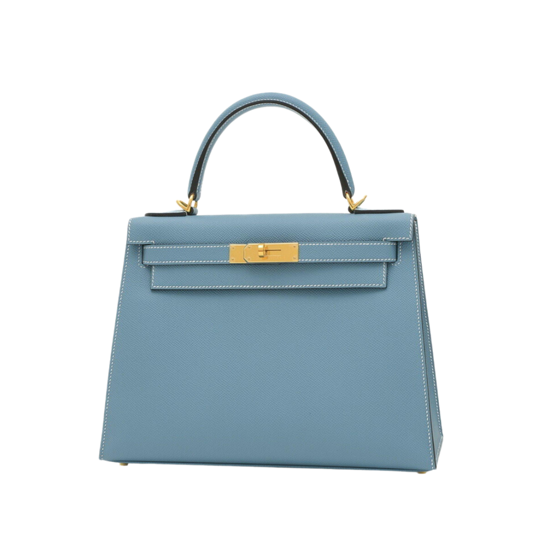 HERMÈS KELLY 25, BLEU LIN 2020