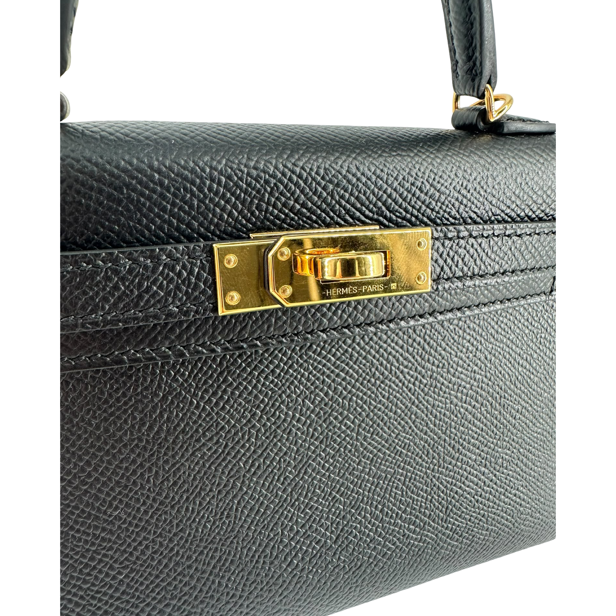 HERMÈS MINI KELLY, SCHWARZ