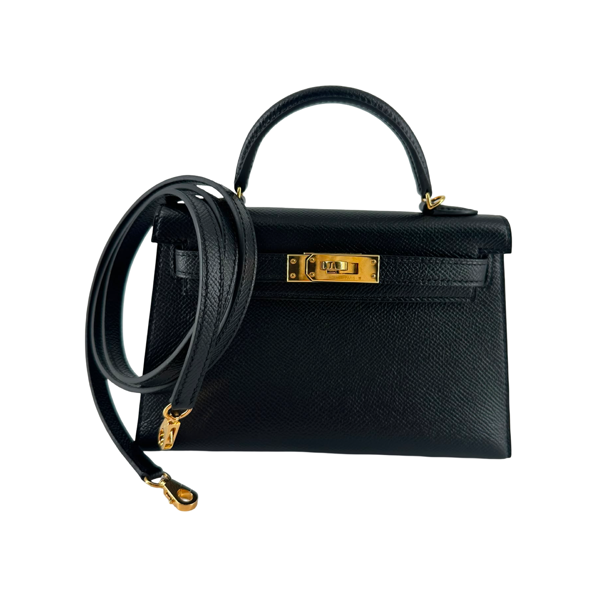 HERMÈS MINI KELLY, SCHWARZ