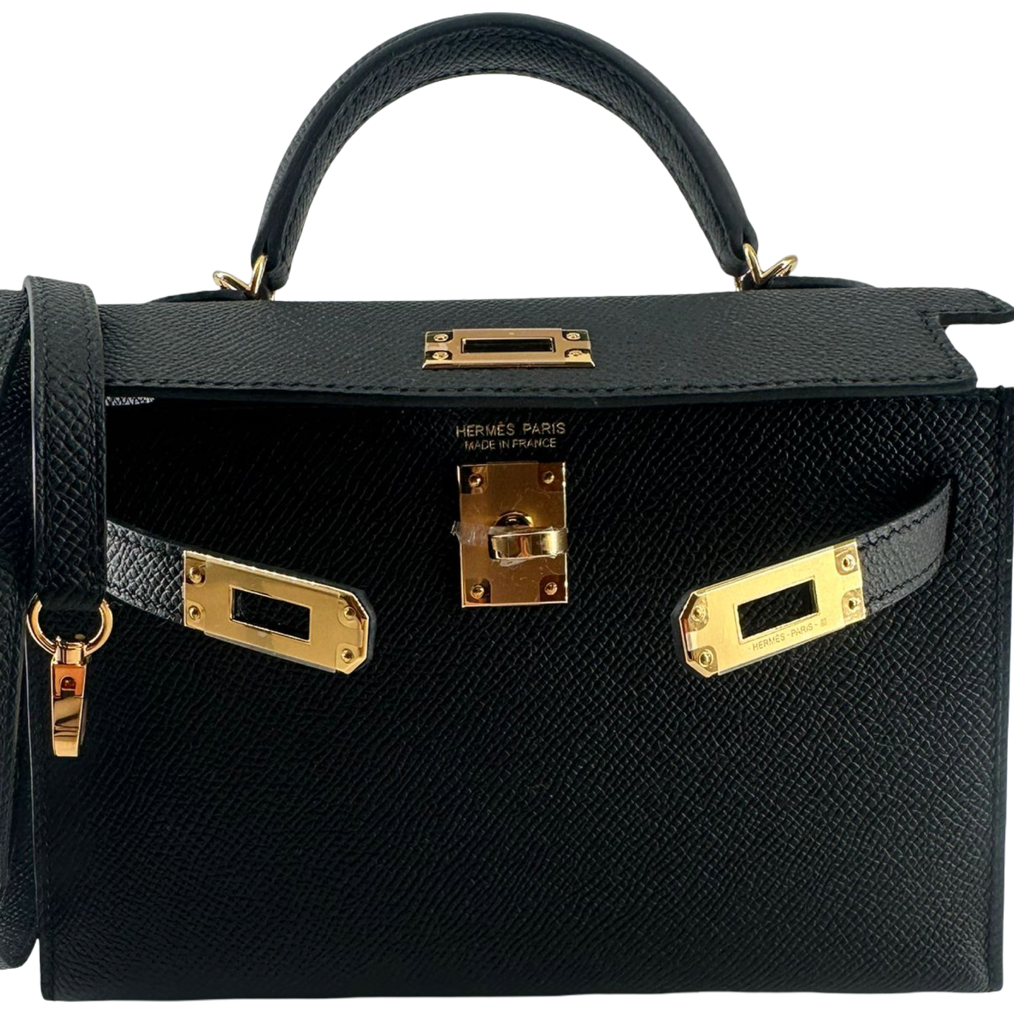 HERMÈS MINI KELLY, SCHWARZ