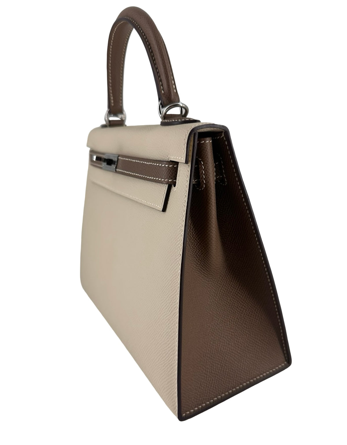 Hermès Kelly 25 Epsom Bi-Color Sellier PHW 2025