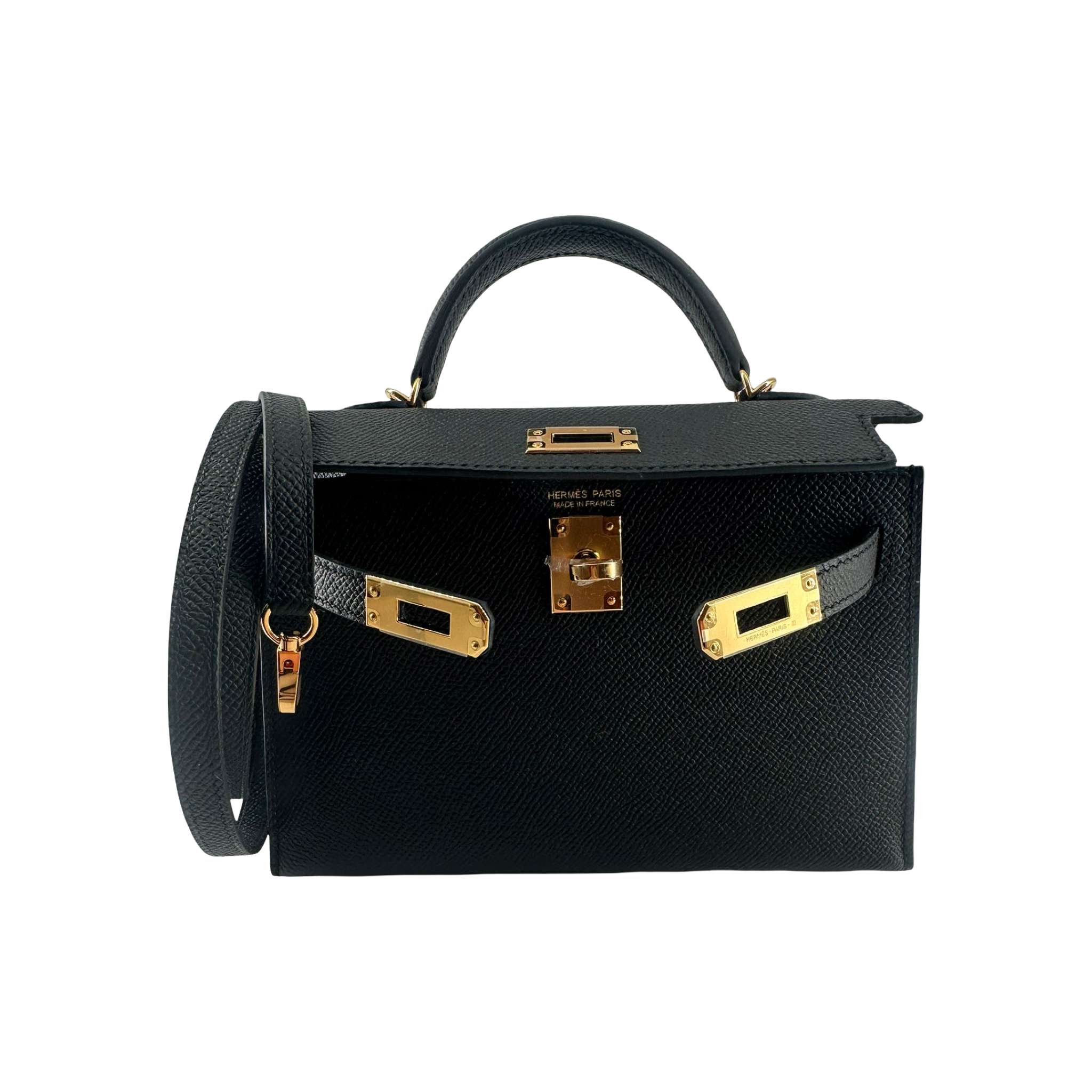HERMÈS MINI KELLY, SCHWARZ