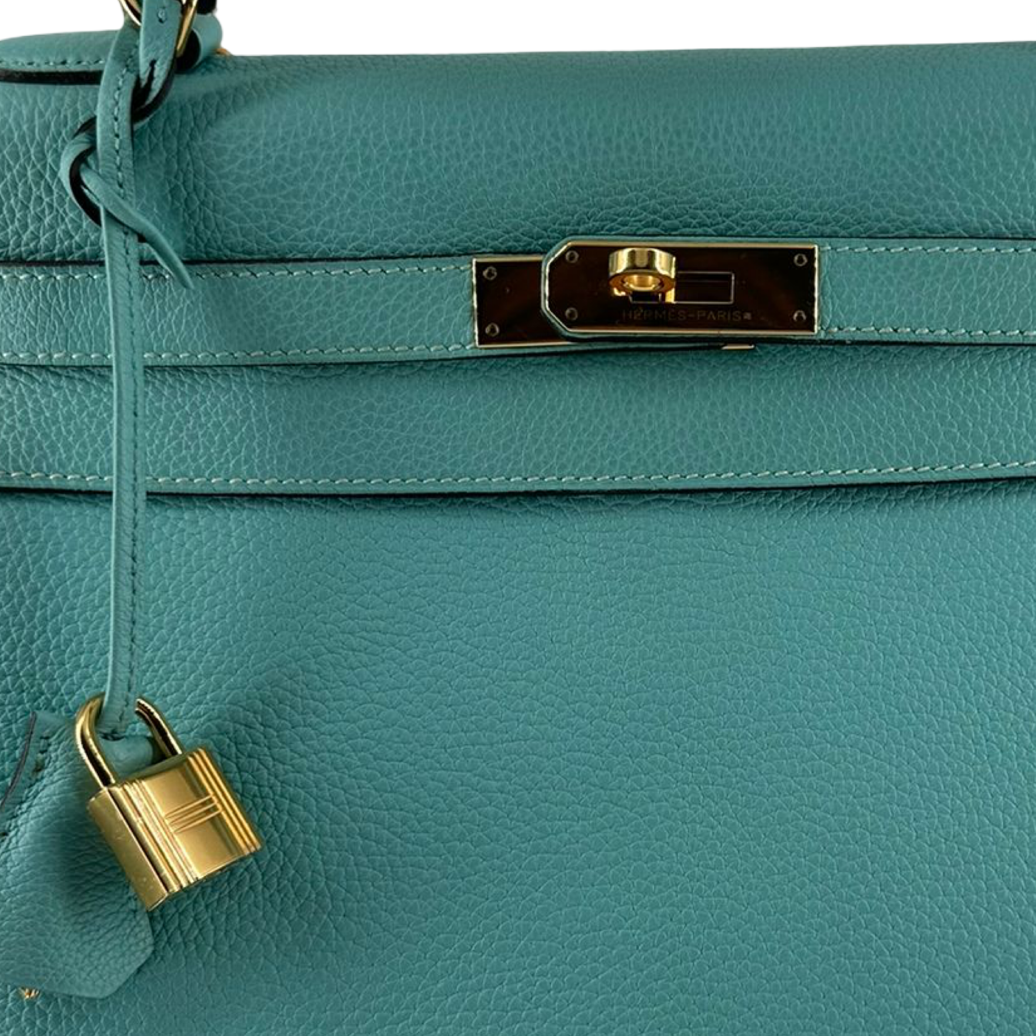 HERMÈS KELLY 35, BLUE ATOLL