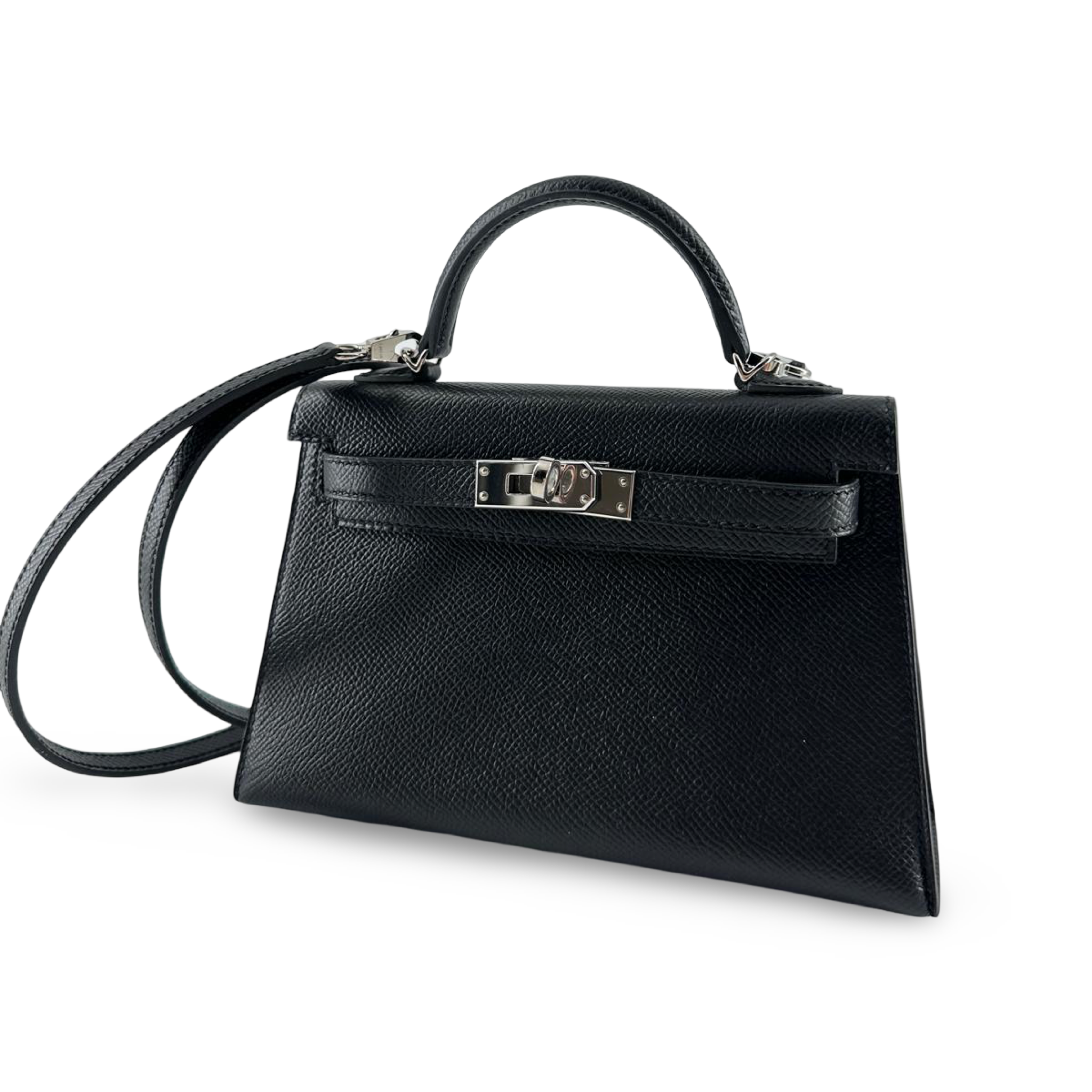HERMÈS MINI KELLY, SCHWARZ 2021